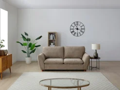 Sofá|Vente-unique Sofá de 3 lugares em tecido de cor MENARDIA Taupe