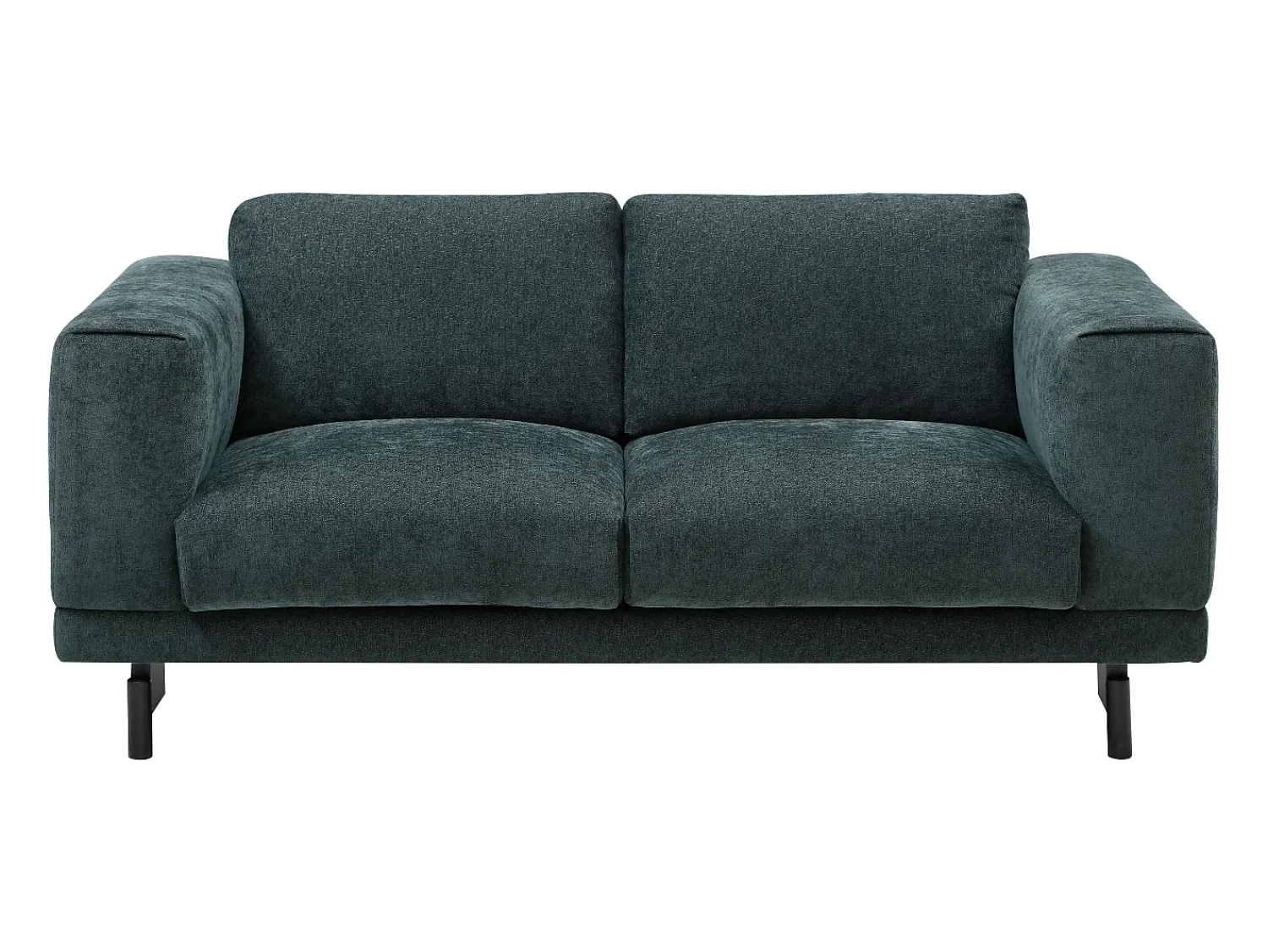 Sofá*Vente-unique Sofá de 2 lugares em tecido chenille de cor DEMBOLA Verde