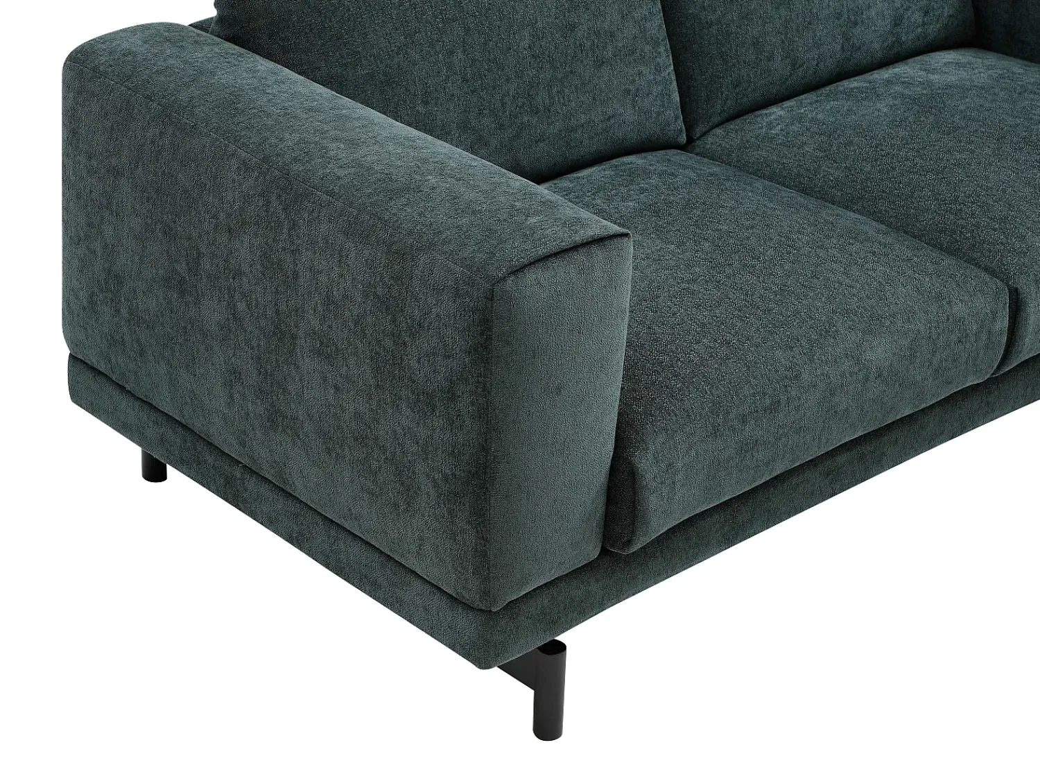 Sofá*Vente-unique Sofá de 2 lugares em tecido chenille de cor DEMBOLA Verde