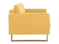 Sofá| Sofá de 2 lugares em tecido PT292821 Amarelo