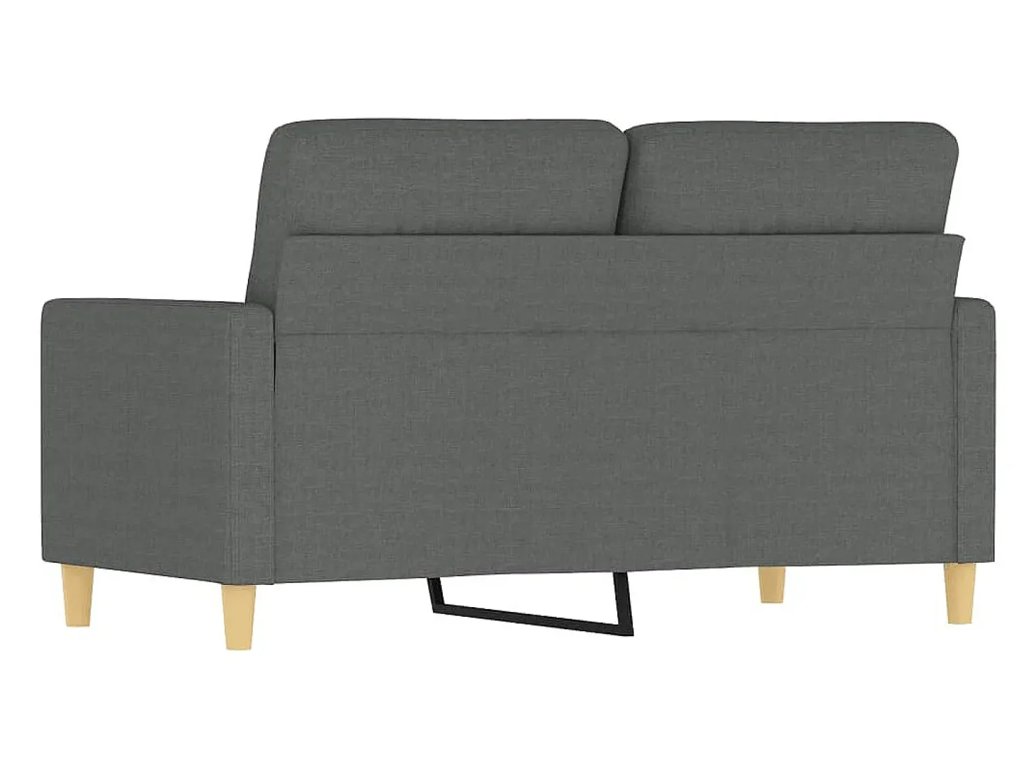 Sofá| Sofá de 2 lugares em tecido 120 cm -escuro PT834194 Cinzento