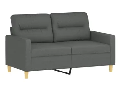 Sofá| Sofá de 2 lugares em tecido 120 cm -escuro PT834194 Cinzento