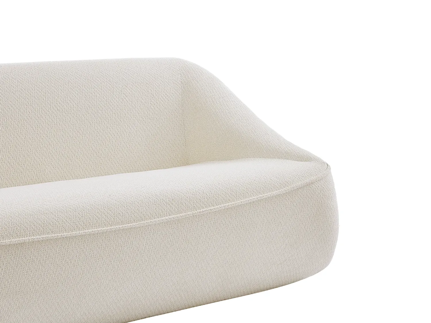 Vente-unique Sofá de 3 lugares em tecido texturizado design KIREBA^ Sofá