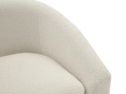 Sofá*Vente-unique Sofá de 2 lugares em tecido bouclé cor OSSANA Branco