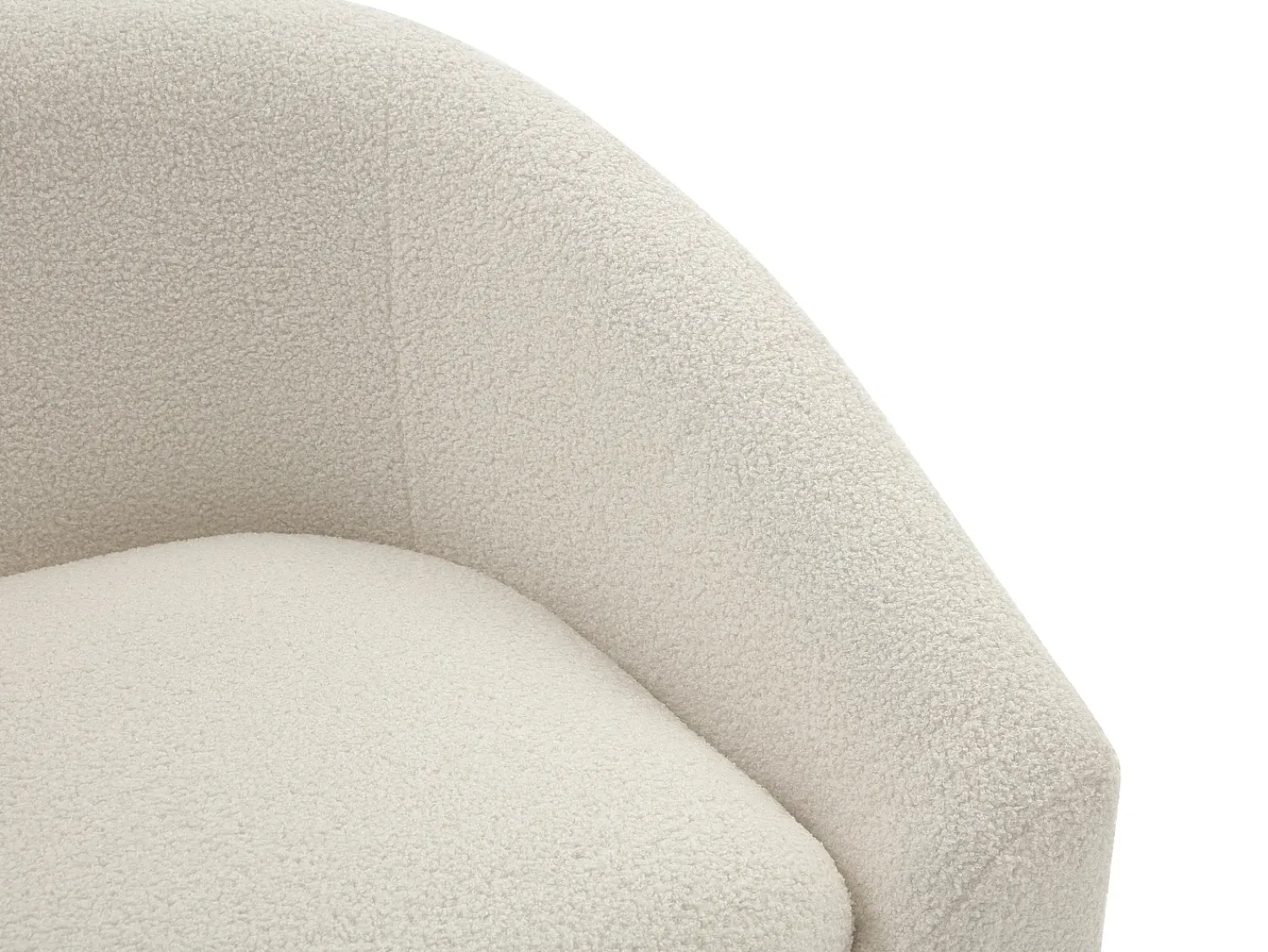 Sofá*Vente-unique Sofá de 2 lugares em tecido bouclé cor OSSANA Branco