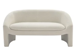 Sofá*Vente-unique Sofá de 2 lugares em tecido bouclé cor OSSANA Branco