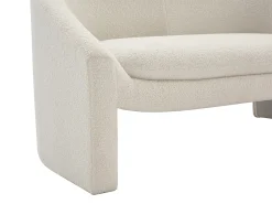 Sofá*Vente-unique Sofá de 2 lugares em tecido bouclé cor OSSANA Branco