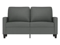 Sofá* Sofá de 2 lugares em tecido 120 cm -escuro PT750805 Cinzento