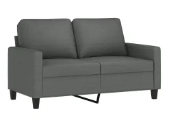 Sofá* Sofá de 2 lugares em tecido 120 cm -escuro PT750805 Cinzento