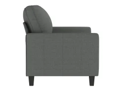 Sofá* Sofá de 2 lugares em tecido 120 cm -escuro PT750805 Cinzento