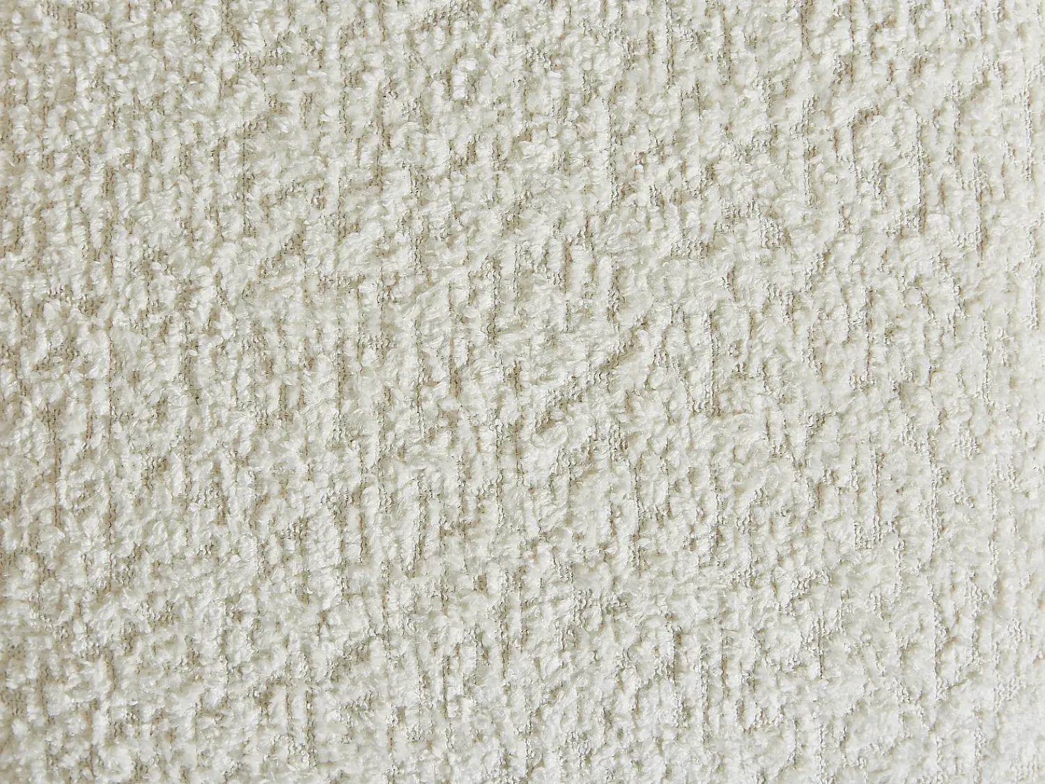 Sofá*Vente-unique Sofá de 3 lugares em tecido bouclette -pérola COLIANI Branco