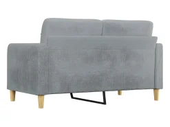 Sofá| Sofá de 2 lugares em tecido 140 cm -claro PT900197 Cinzento
