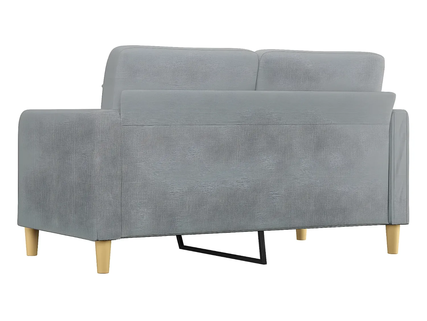 Sofá| Sofá de 2 lugares em tecido 140 cm -claro PT900197 Cinzento