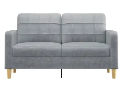 Sofá| Sofá de 2 lugares em tecido 140 cm -claro PT900197 Cinzento