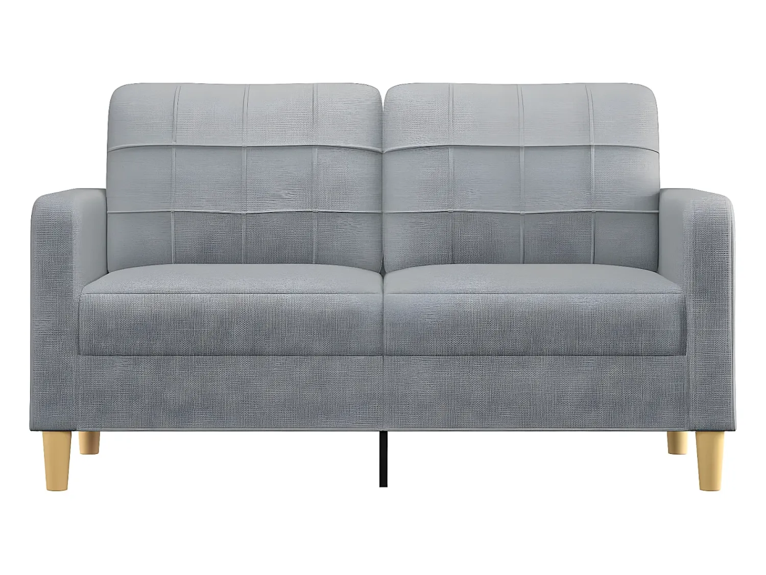 Sofá| Sofá de 2 lugares em tecido 140 cm -claro PT900197 Cinzento
