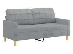 Sofá| Sofá de 2 lugares em tecido 140 cm -claro PT900197 Cinzento