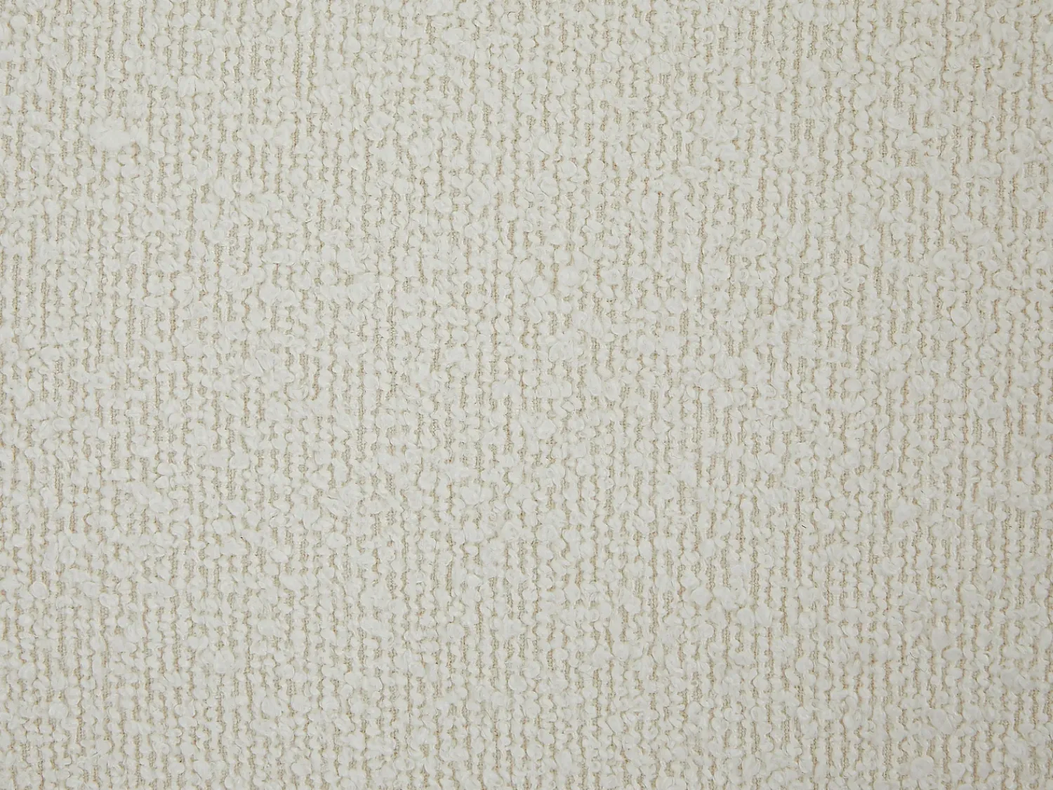 Vente-unique Sofá de 2 lugares em tecido bouclé branco OVOTAS^ Sofá