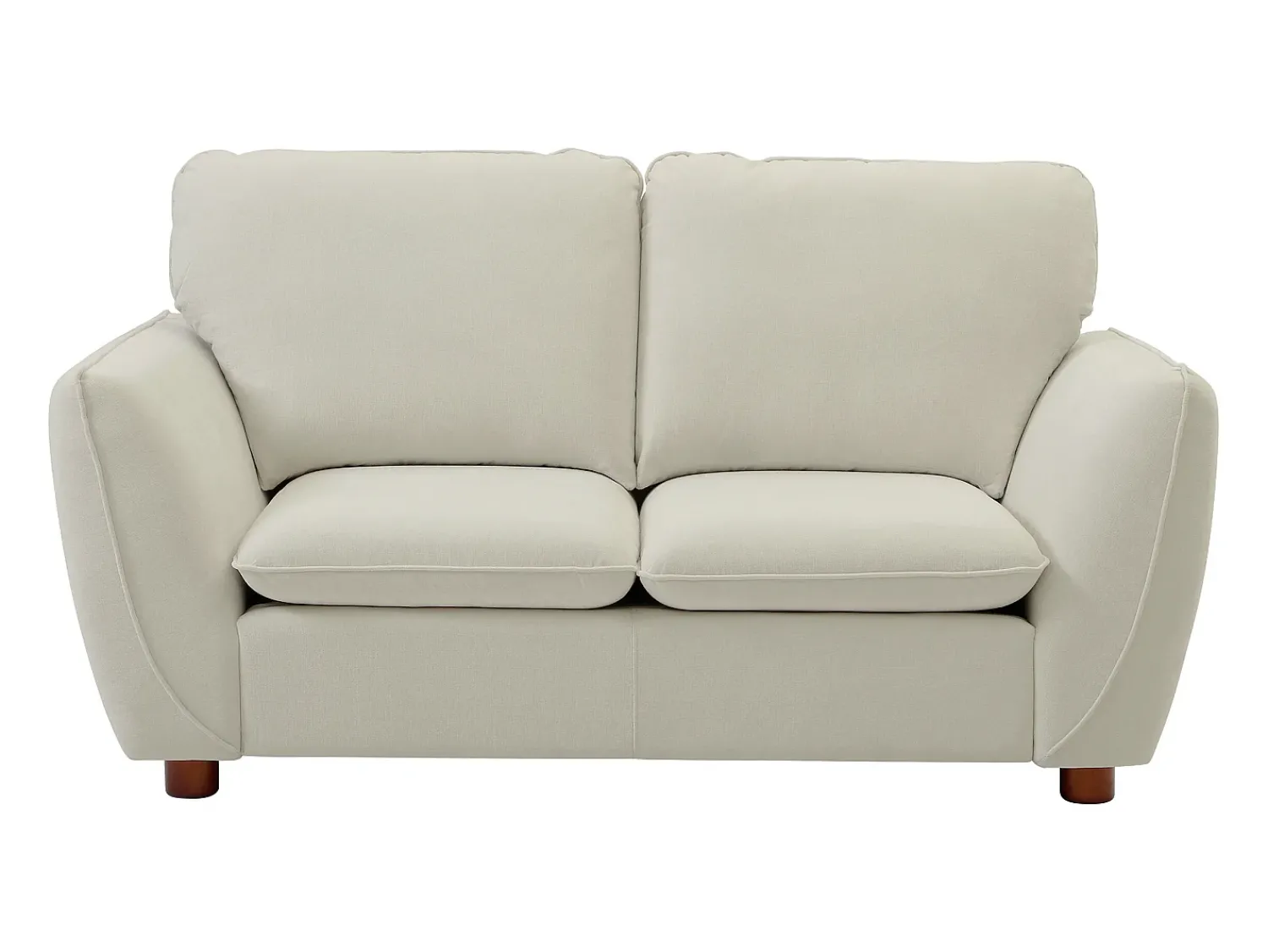Sofá*Vente-unique Sofá de 2 lugares em tecido de cor branco suave MENARDIA Branco sujo