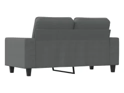 New Sofá de 2 lugares em tecido 120 cm -escuro PT393360 Cinzento