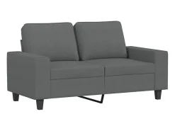 New Sofá de 2 lugares em tecido 120 cm -escuro PT393360 Cinzento