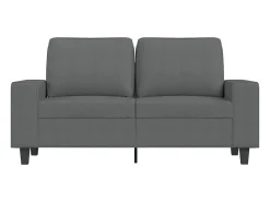 New Sofá de 2 lugares em tecido 120 cm -escuro PT393360 Cinzento