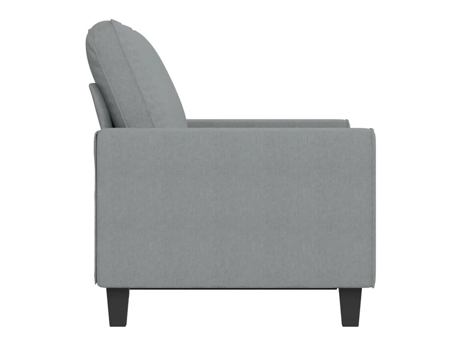Sofá| Sofá de 2 lugares em tecido 120 cm cinzento-claro PT990774 Cinzento claro