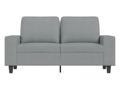 Sofá| Sofá de 2 lugares em tecido 120 cm cinzento-claro PT990774 Cinzento claro