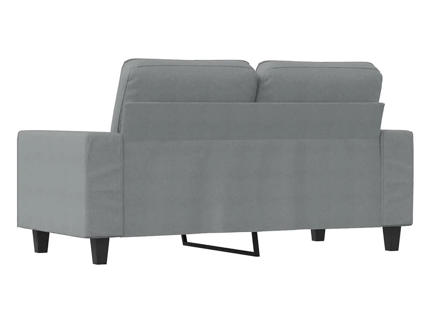 Sofá| Sofá de 2 lugares em tecido 120 cm cinzento-claro PT990774 Cinzento claro