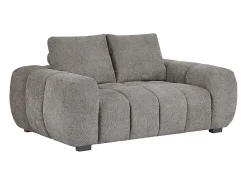 Online Vente-unique Sofá de 2 lugares em tecido cinza acolchoado estilo design BERENIA Cinzento