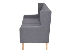 Discount Sofá de 2 lugares em tecido PT131768 Cinzento
