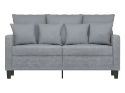 Sofá| Sofá de 2 lugares em tecido 120 cm -claro PT533278 Cinzento
