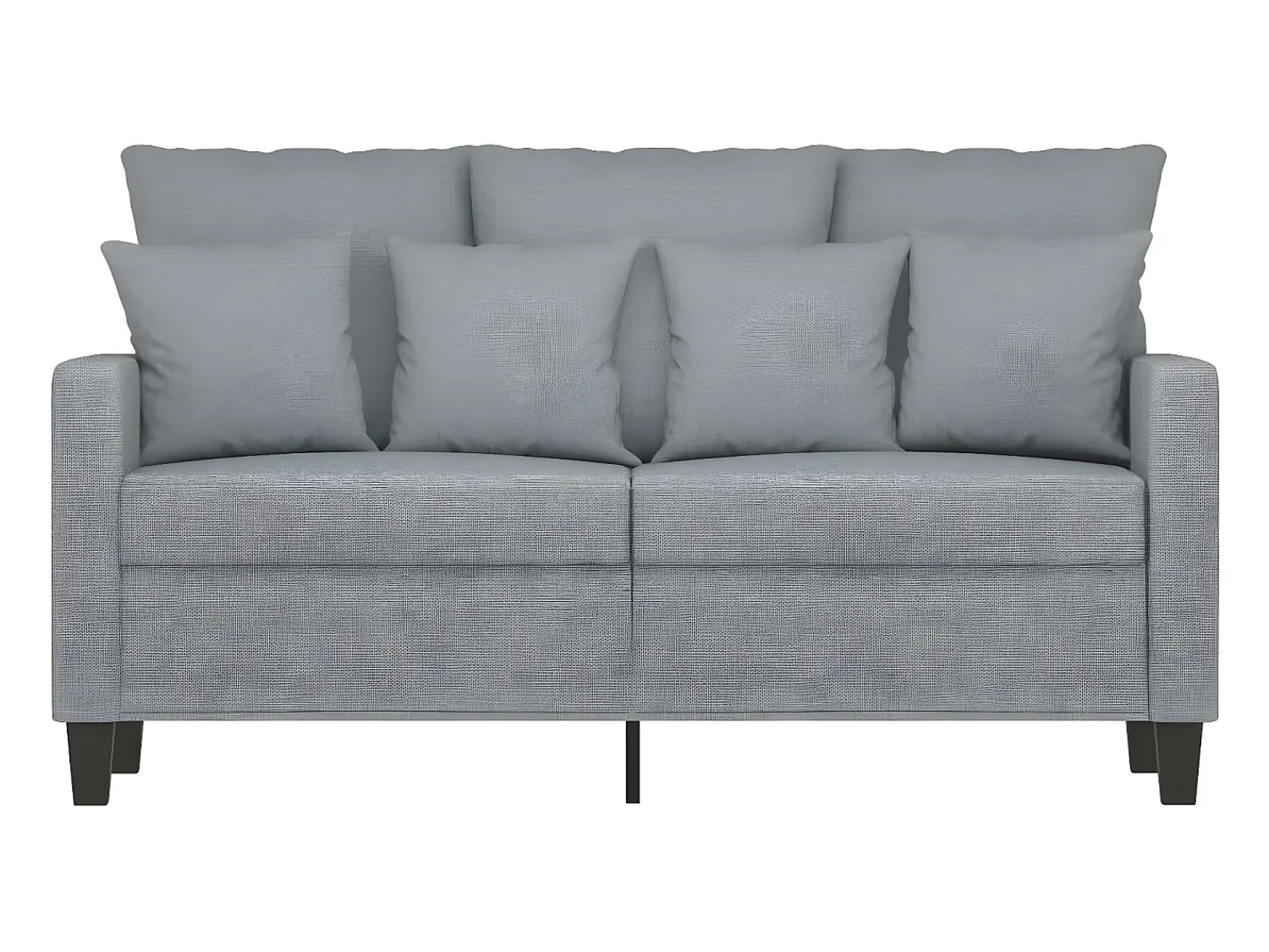 Sofá| Sofá de 2 lugares em tecido 120 cm -claro PT533278 Cinzento