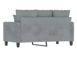 Sofá| Sofá de 2 lugares em tecido 120 cm -claro PT533278 Cinzento