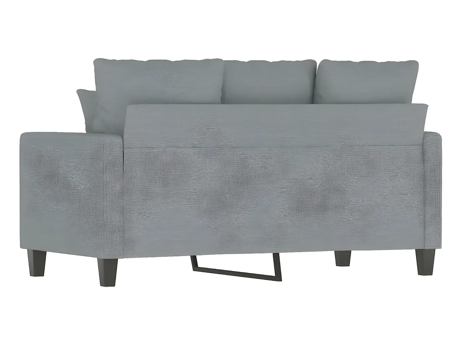 Sofá| Sofá de 2 lugares em tecido 120 cm -claro PT533278 Cinzento