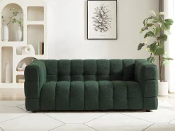 Sale Vente-unique Sofá de 2 lugares em tecido bouclé LERICI de Pascal Morabito Verde