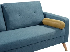 Clearance Vente-unique Sofá de 2 lugares em tecido - TATUM Azul