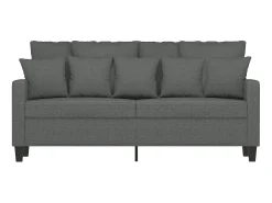 Discount Sofá de 2 lugares em tecido 140 cm -escuro PT109168 Cinzento