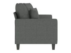 Discount Sofá de 2 lugares em tecido 140 cm -escuro PT109168 Cinzento