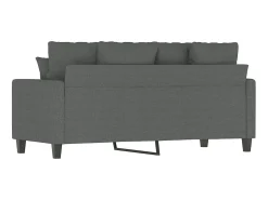 Discount Sofá de 2 lugares em tecido 140 cm -escuro PT109168 Cinzento