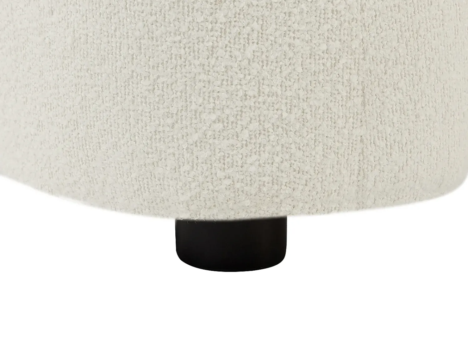 Sofá*Vente-unique Sofá de 3 lugares em tecido bouclé branco OVOTAS Marfim