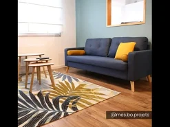 Outlet Vente-unique Sofá de 3 lugares em tecido - TATUM Azul