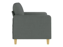Sofá| Sofá de 2 lugares em tecido 120 cm -escuro PT590689 Cinzento