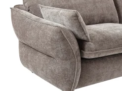 Sofá*Vente-unique Sofá de 3 lugares em tecido chenille toupeira ZOMILO da Maison Céphy Taupe