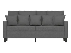 Sofá|vidaxl Sofá de 2 lugares em tecido 140 cm cinzento-escuro Cinza antracite