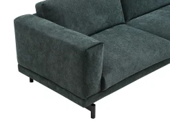 Sofá*Vente-unique Sofá de 3 lugares em tecido chenille de cor DEMBOLA Verde