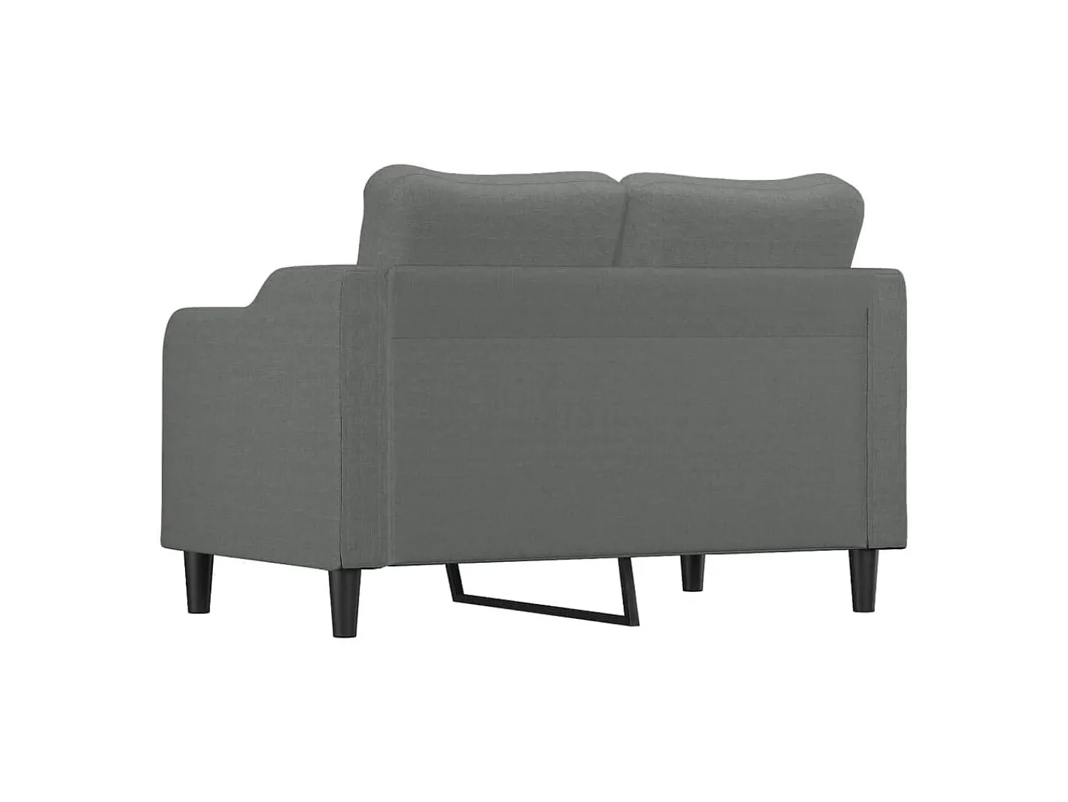 Sofá* Sofá de 2 lugares em tecido 120 cm -escuro PT418989 Cinzento