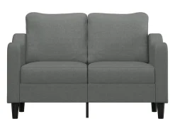 Sofá* Sofá de 2 lugares em tecido 120 cm -escuro PT418989 Cinzento