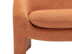 Outlet Vente-unique Sofá de 2 lugares em tecido cor estilo design OSSANA Terracota