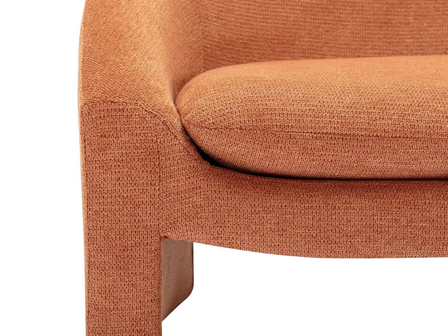 Outlet Vente-unique Sofá de 2 lugares em tecido cor estilo design OSSANA Terracota