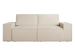Sofá*Vente-unique Sofá de 2 lugares em tecido texturizado conforto AMELIA Bege